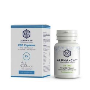 boite 20 capsules 2% cbd alphacat 200mg green owl